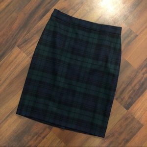 J.Crew Plaid Pencil Skirt